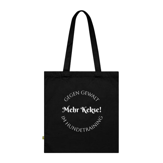 Baumwolltasche Mehr Kekse schwarz.