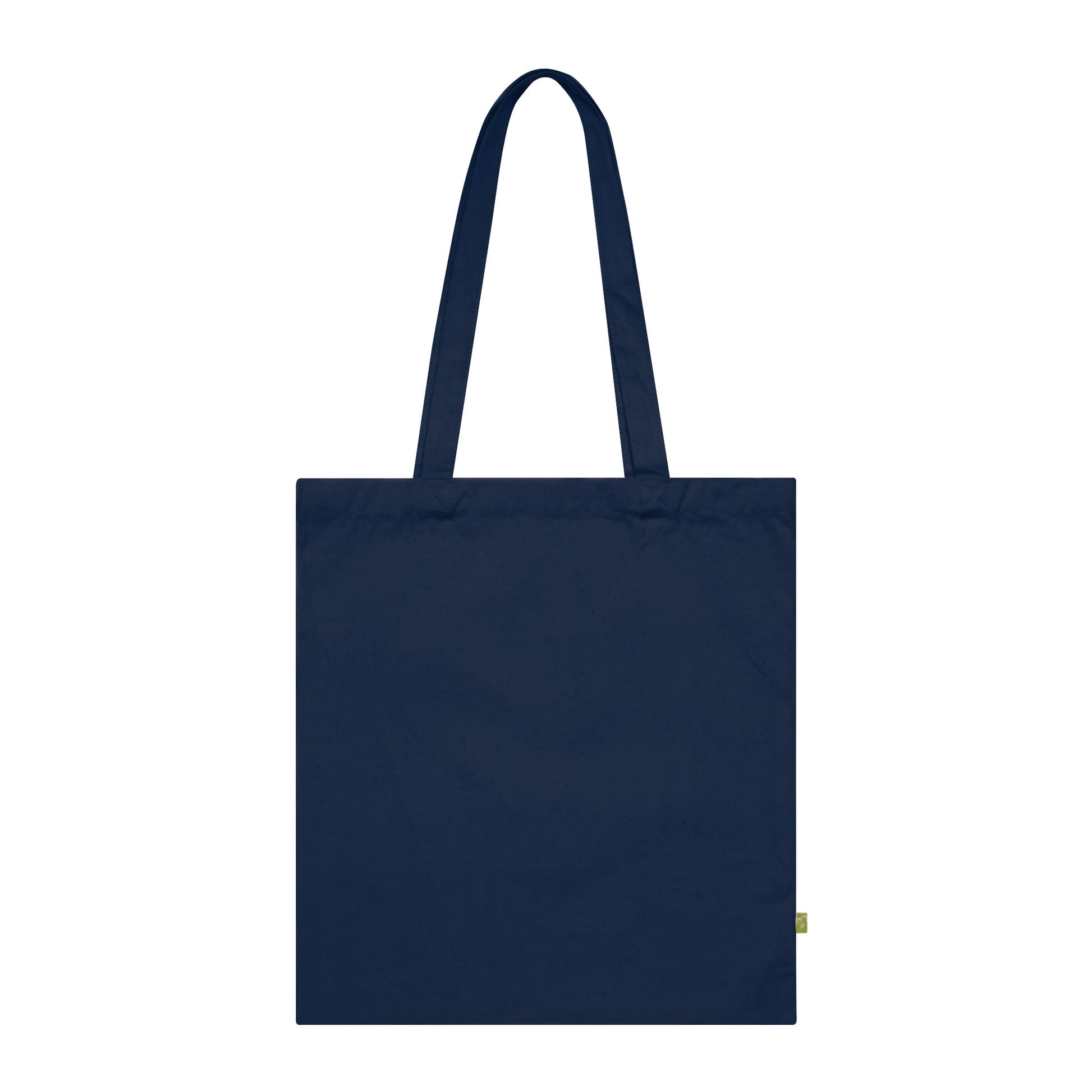Baumwolltasche blau Jagdhund Rückseite.
