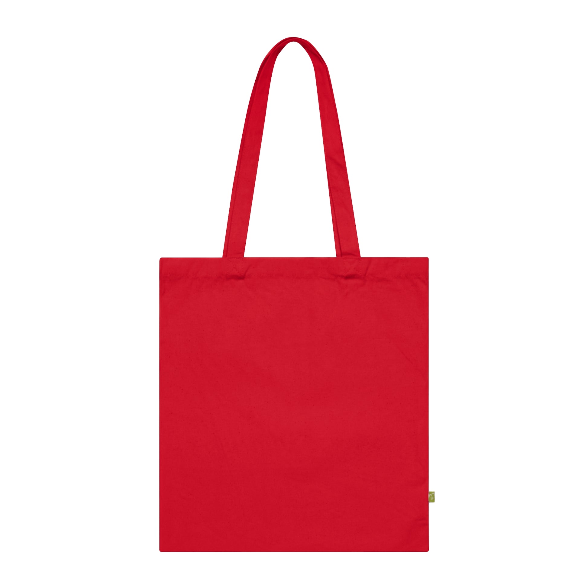 Baumwolltasche rot Jagdhund Rückseite.