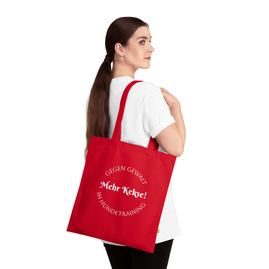 Baumwolltasche Mehr Kekse rot.