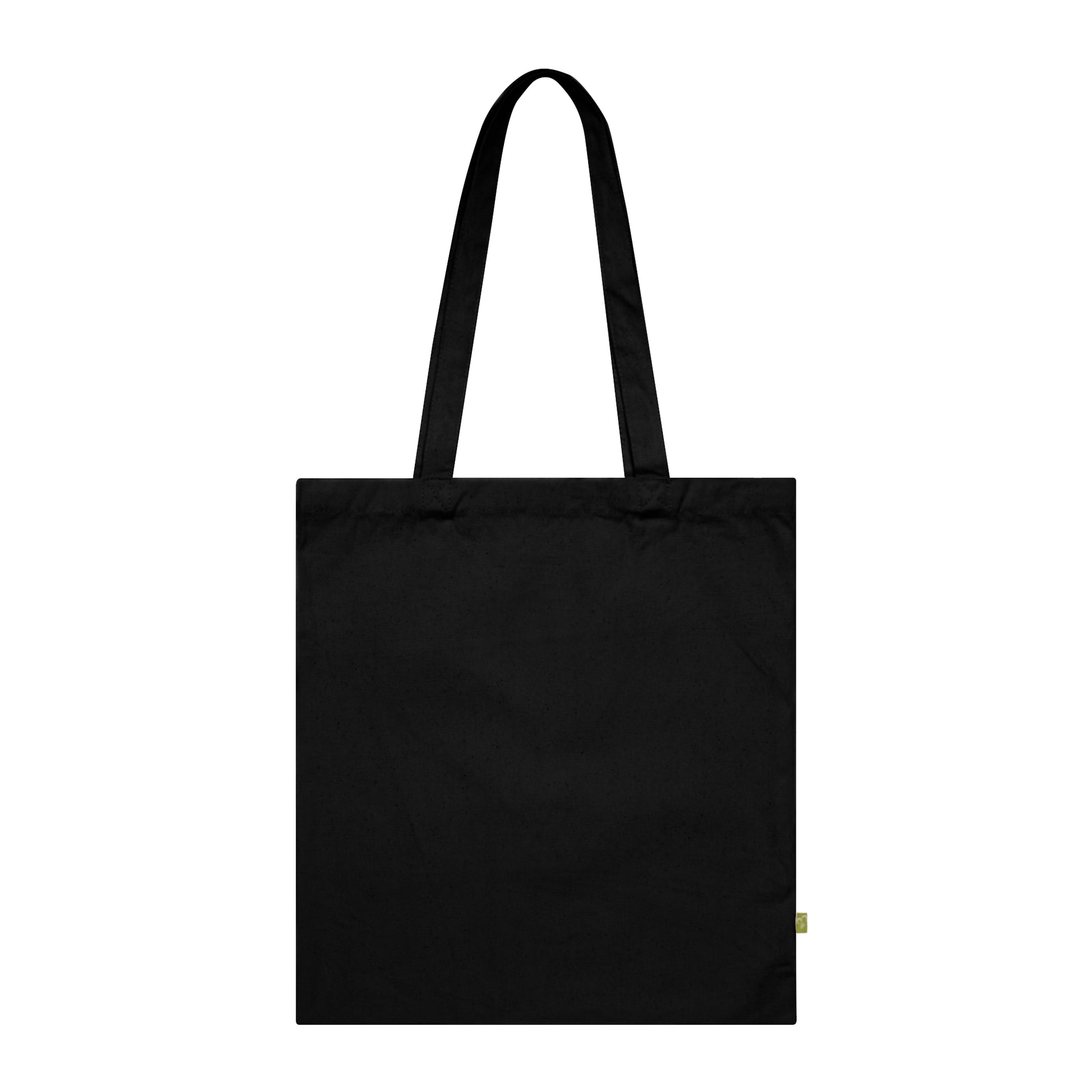 Baumwolltasche Mehr Kekse schwarz von hinten.